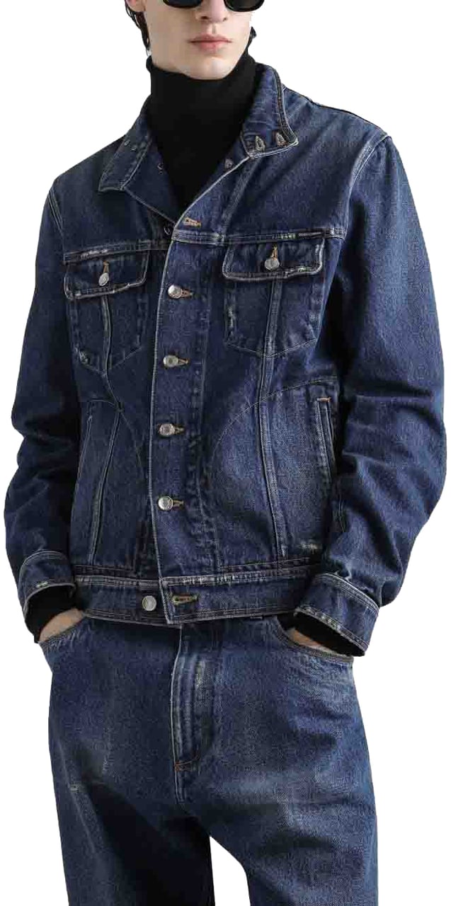 Dolce & Gabbana Coats Blue Blauw