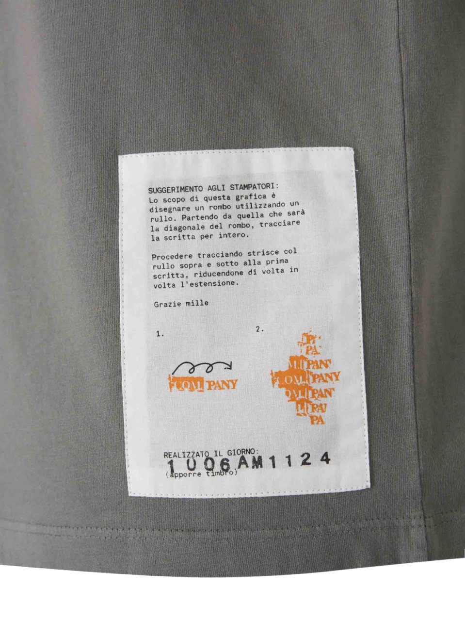 CP Company Jersey 24/1 Logo T-shirt Grijs