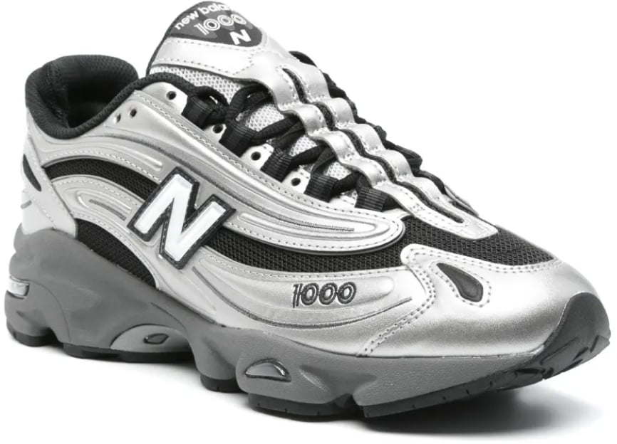 New Balance 1000 Black/silver Metallic Sneakers Zilver