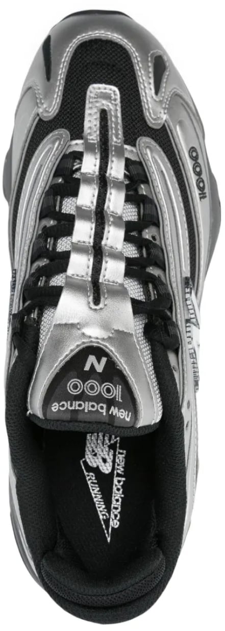 New Balance 1000 Black/silver Metallic Sneakers Zilver