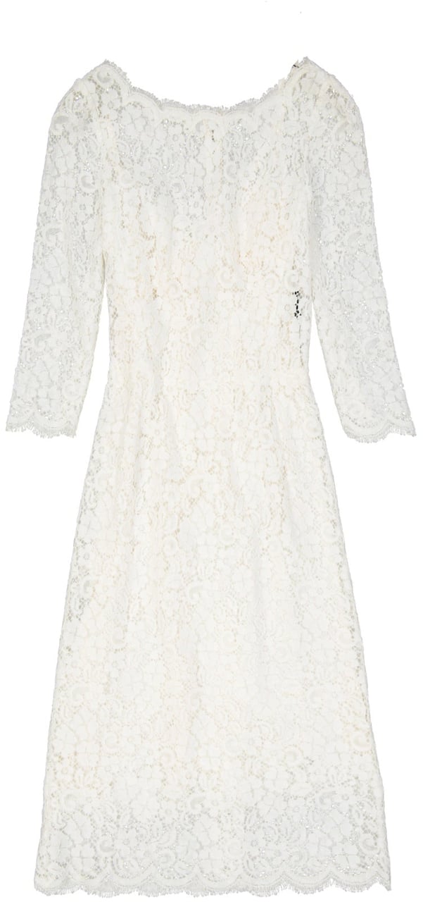Dolce & Gabbana Dolce & Gabbana Lace Dress Wit