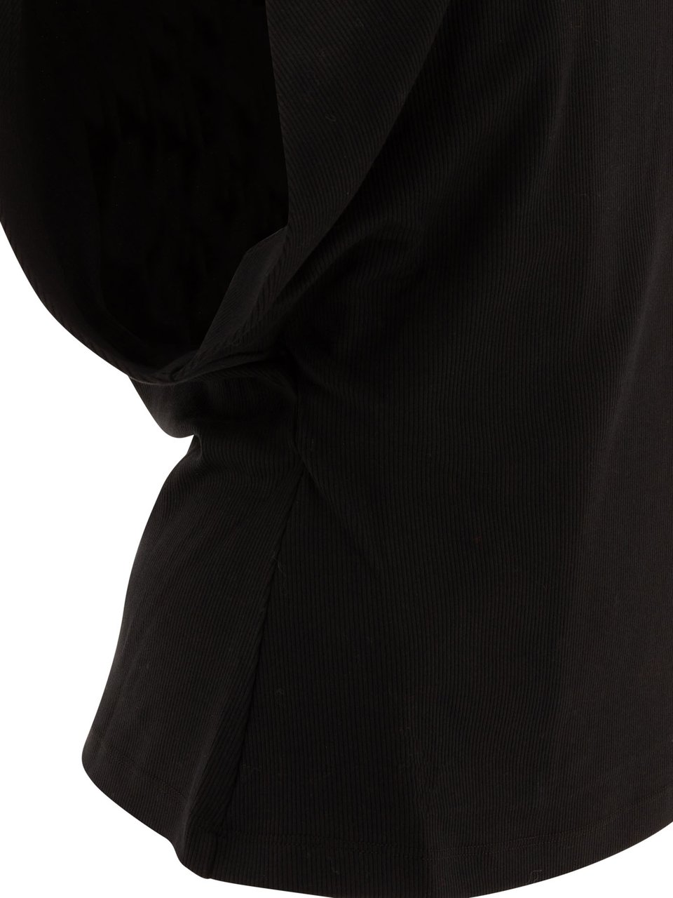 Alexander McQueen Ribbed top Zwart