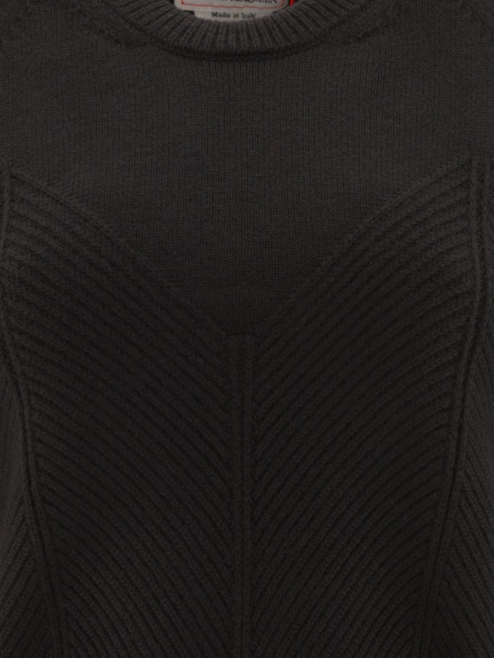 Alexander McQueen "Chevron Corset" sweater Zwart