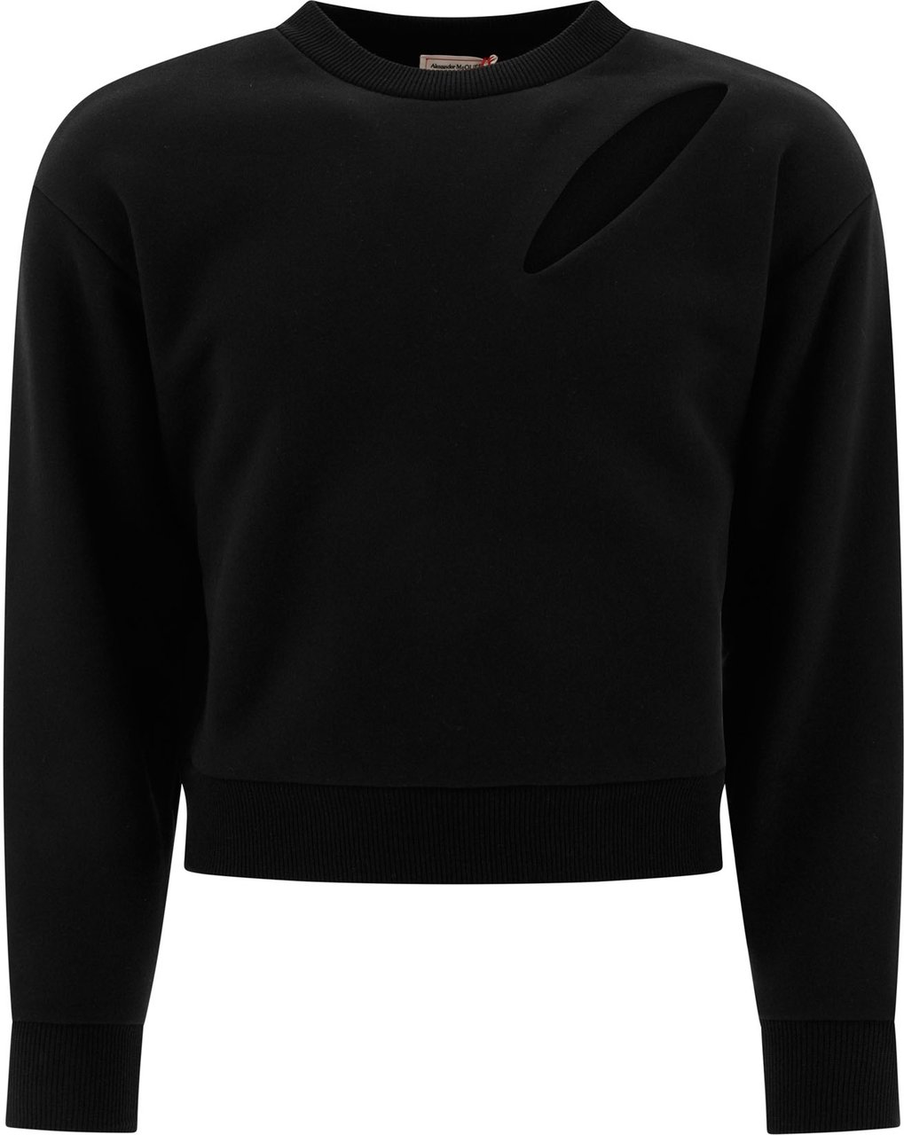 Alexander McQueen Slashed sweatshirt Zwart