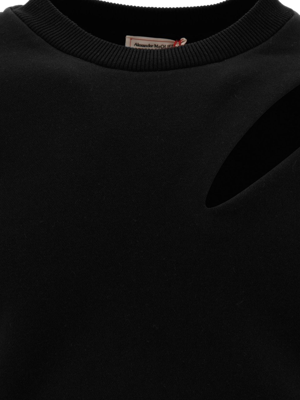 Alexander McQueen Slashed sweatshirt Zwart