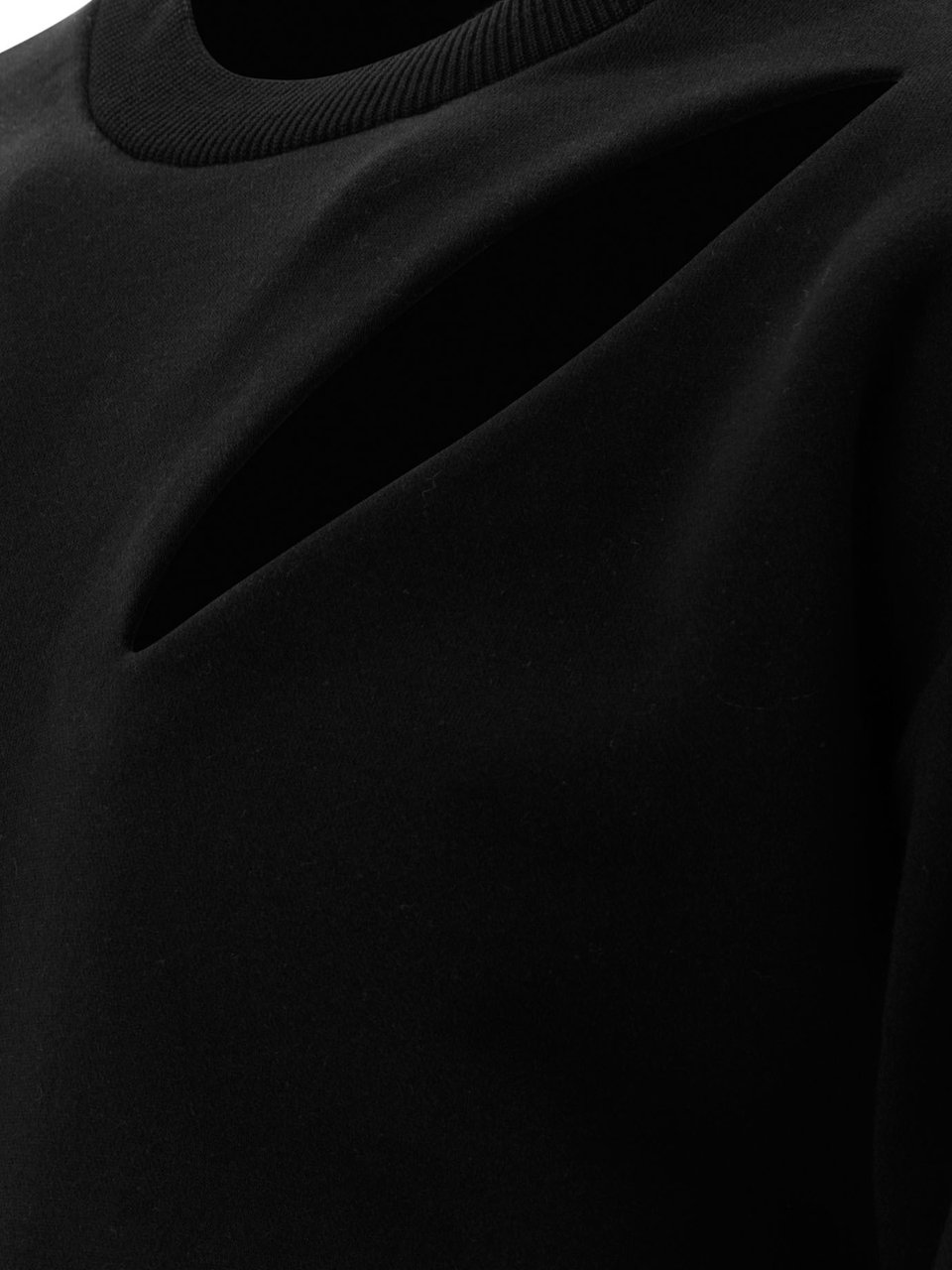 Alexander McQueen Slashed sweatshirt Zwart