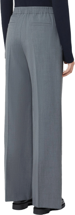 Max Mara Trousers Grigio Medio Grijs