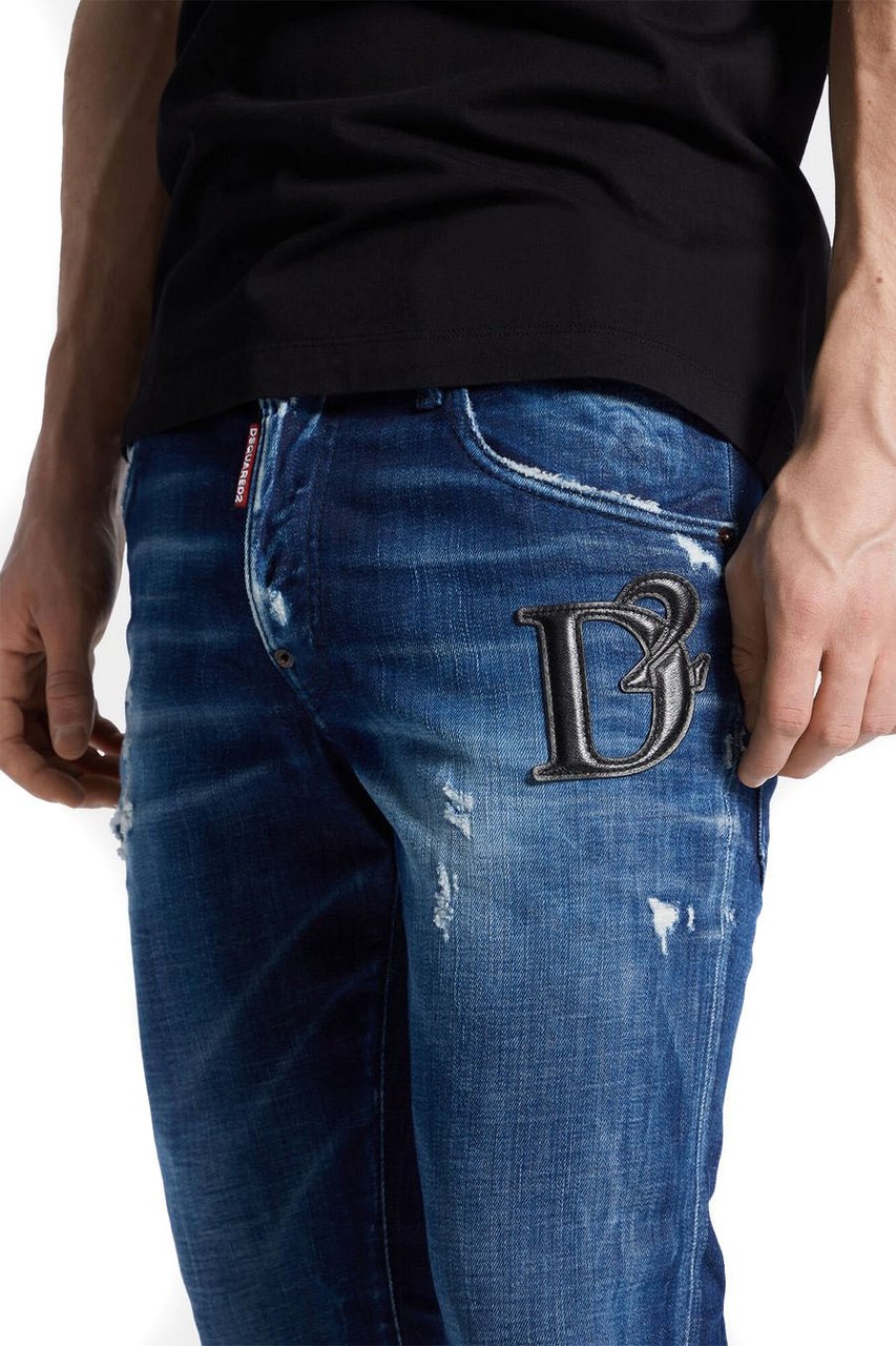 Dsquared2 Dsquared2 Stretch denim Skater Jean jeans Blauw