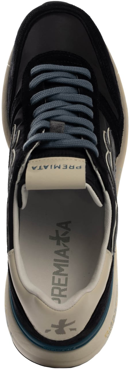 Premiata Heren Mick Sneaker Blauw Blauw
