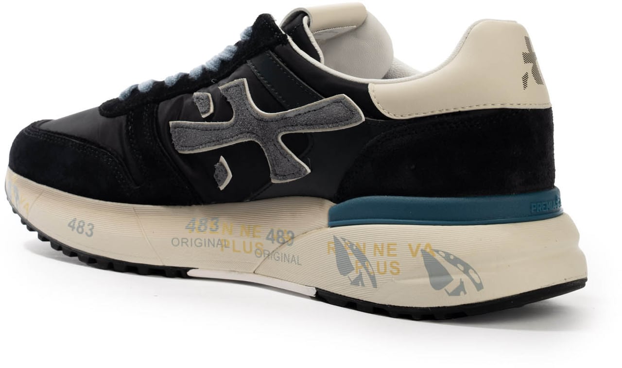 Premiata Heren Mick Sneaker Blauw Blauw