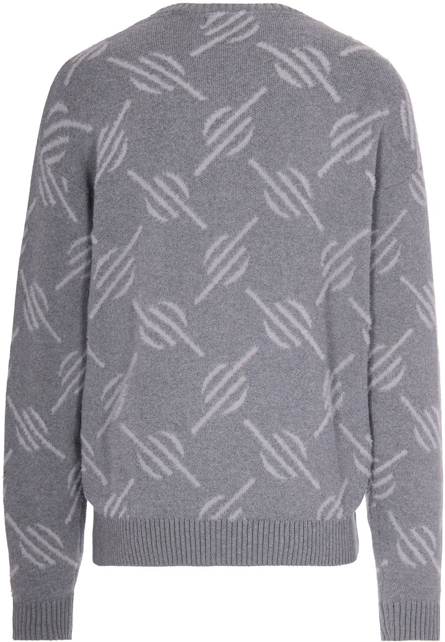 Daily Paper Heren Tevin Monogram Knit Sweater Grijs