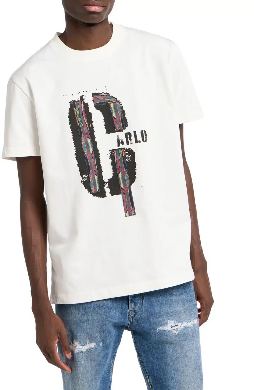 Carlo Colucci Colucci Tapes Tee White Wit