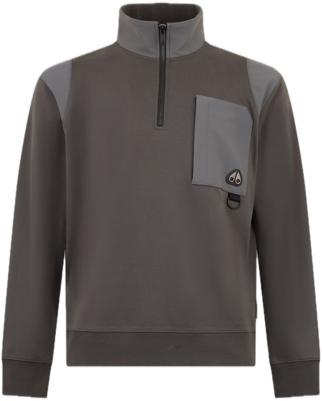 Moose Knuckles Dalon 1/4 Zip Cement Grijs