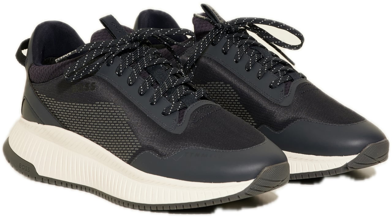 Boss Blue Sneaker Blauw