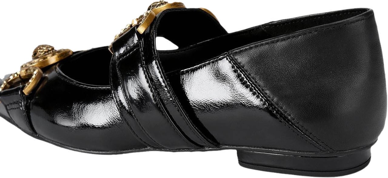 Kurt Geiger London Dames Mansion Point Ballerina Zwart Zwart