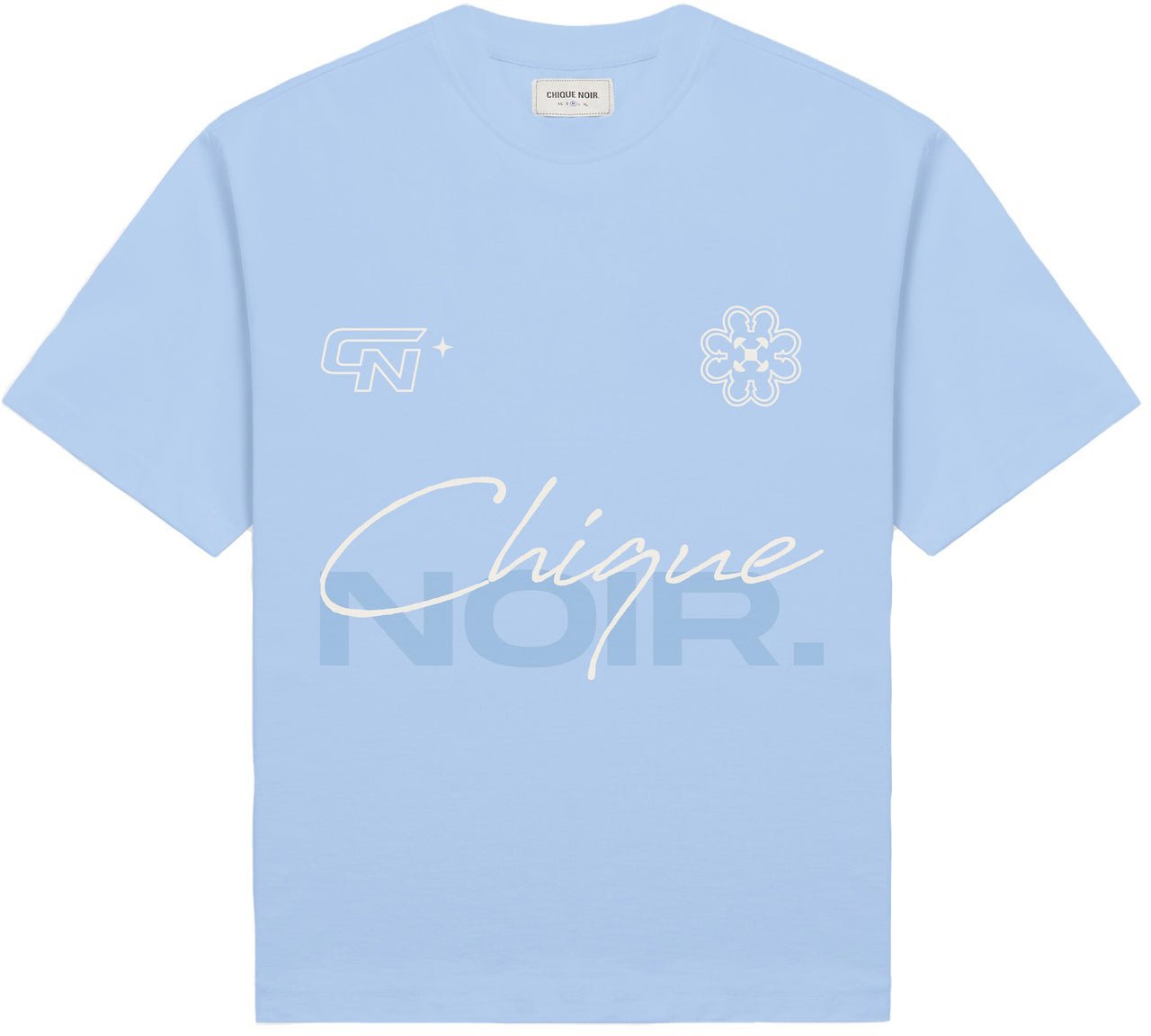 Chique Noir Eleven Jersey Light Blue Blauw