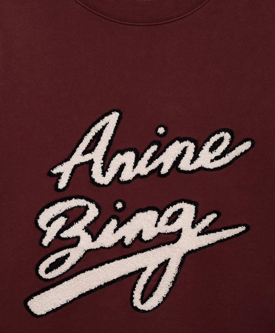 Anine Bing sweater logo bordeaux Rood