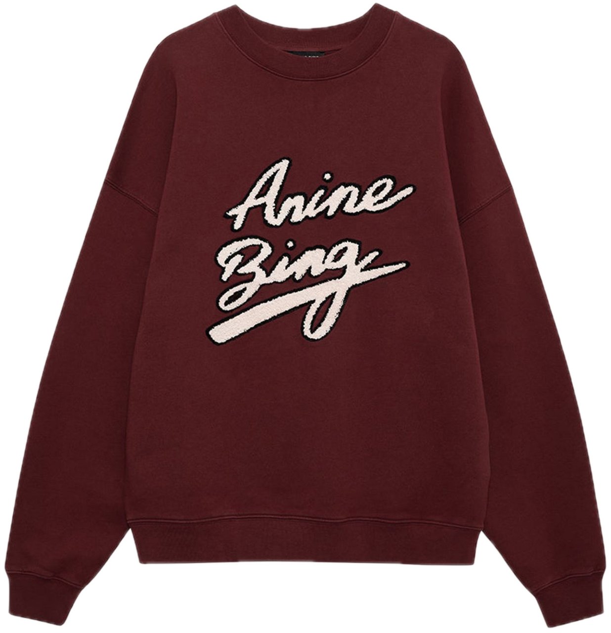 Anine Bing sweater logo bordeaux Rood