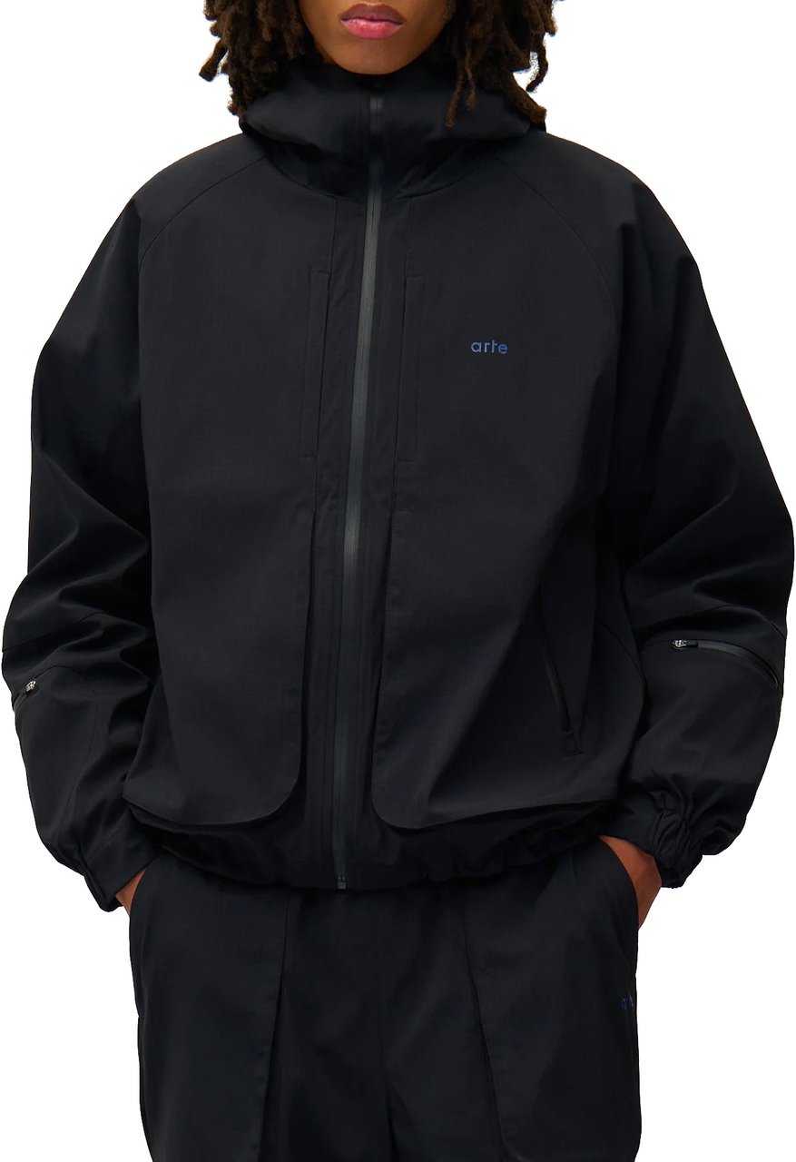 Arte Antwerp Giacca Technical Polar Nera Zwart