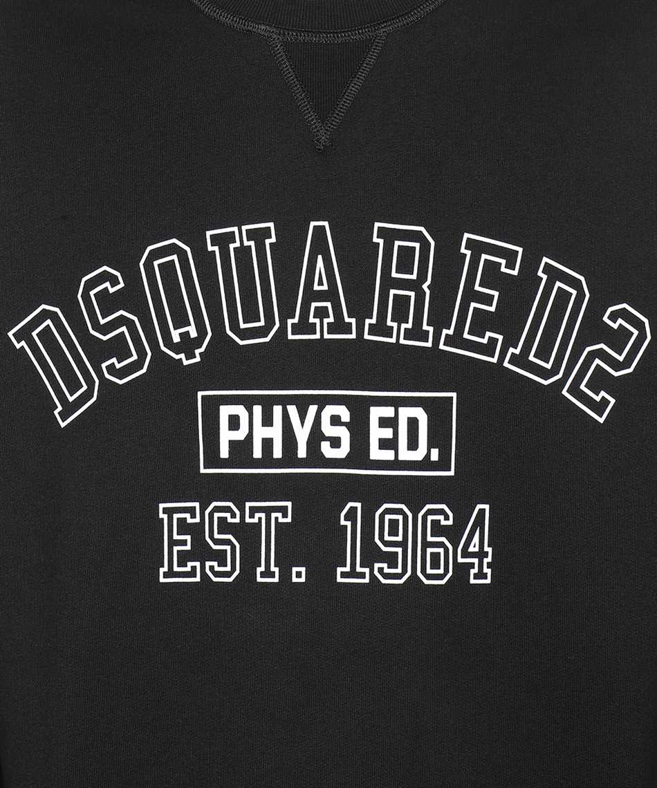 Dsquared2 Logo detail cotton sweatshirt Zwart