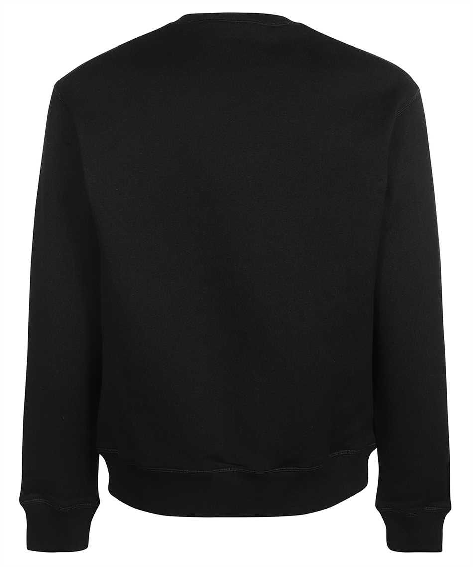 Dsquared2 Logo detail cotton sweatshirt Zwart