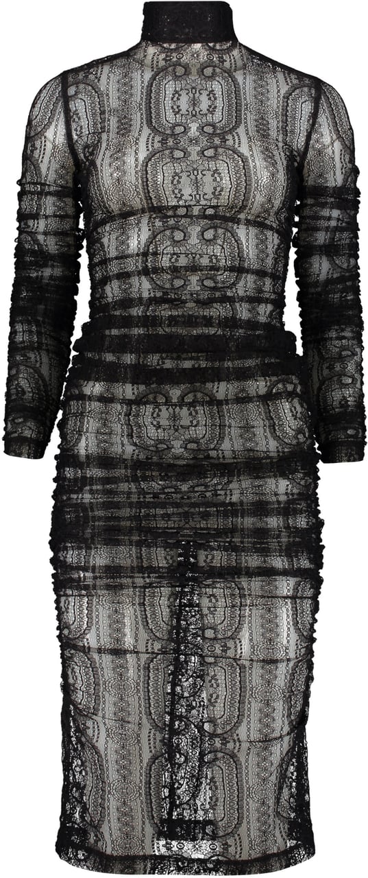 Dolce & Gabbana Lace midi dress Zwart