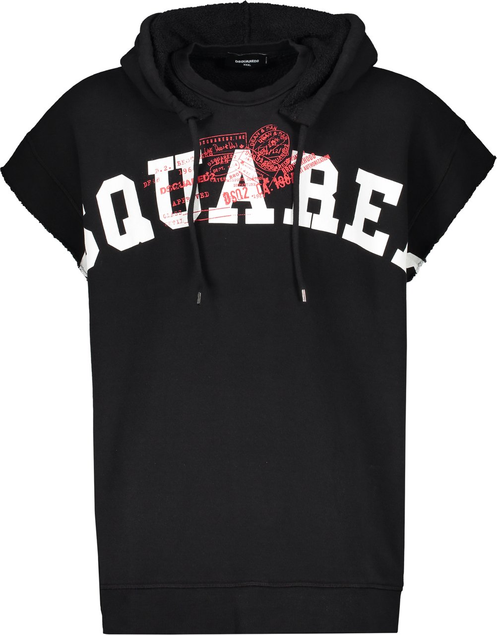Dsquared2 Cotton hoodie Zwart