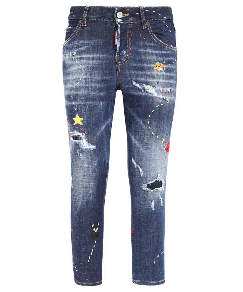 Dsquared2 Cool girl cropped jeans Blauw