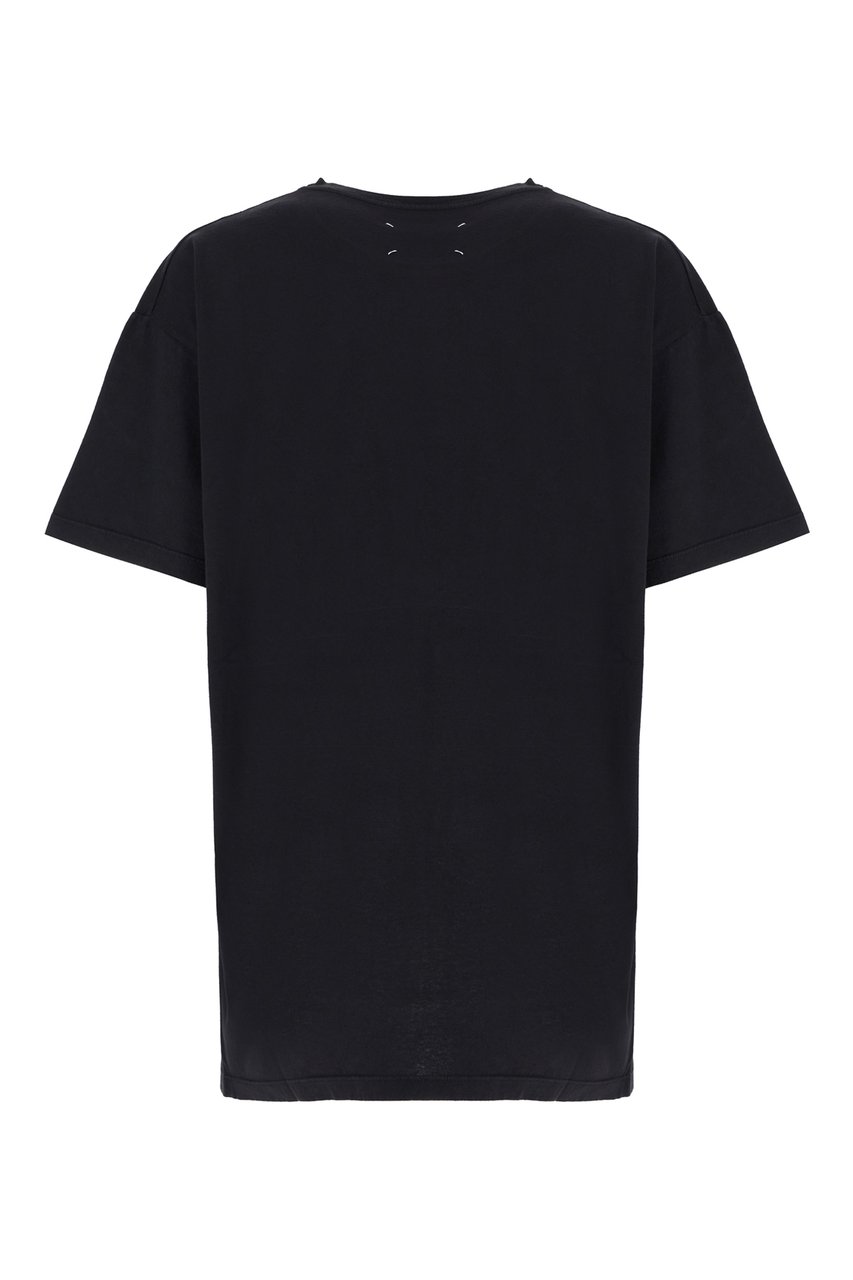 Maison Margiela Maison Margiela Black cotton t-shirt Zwart
