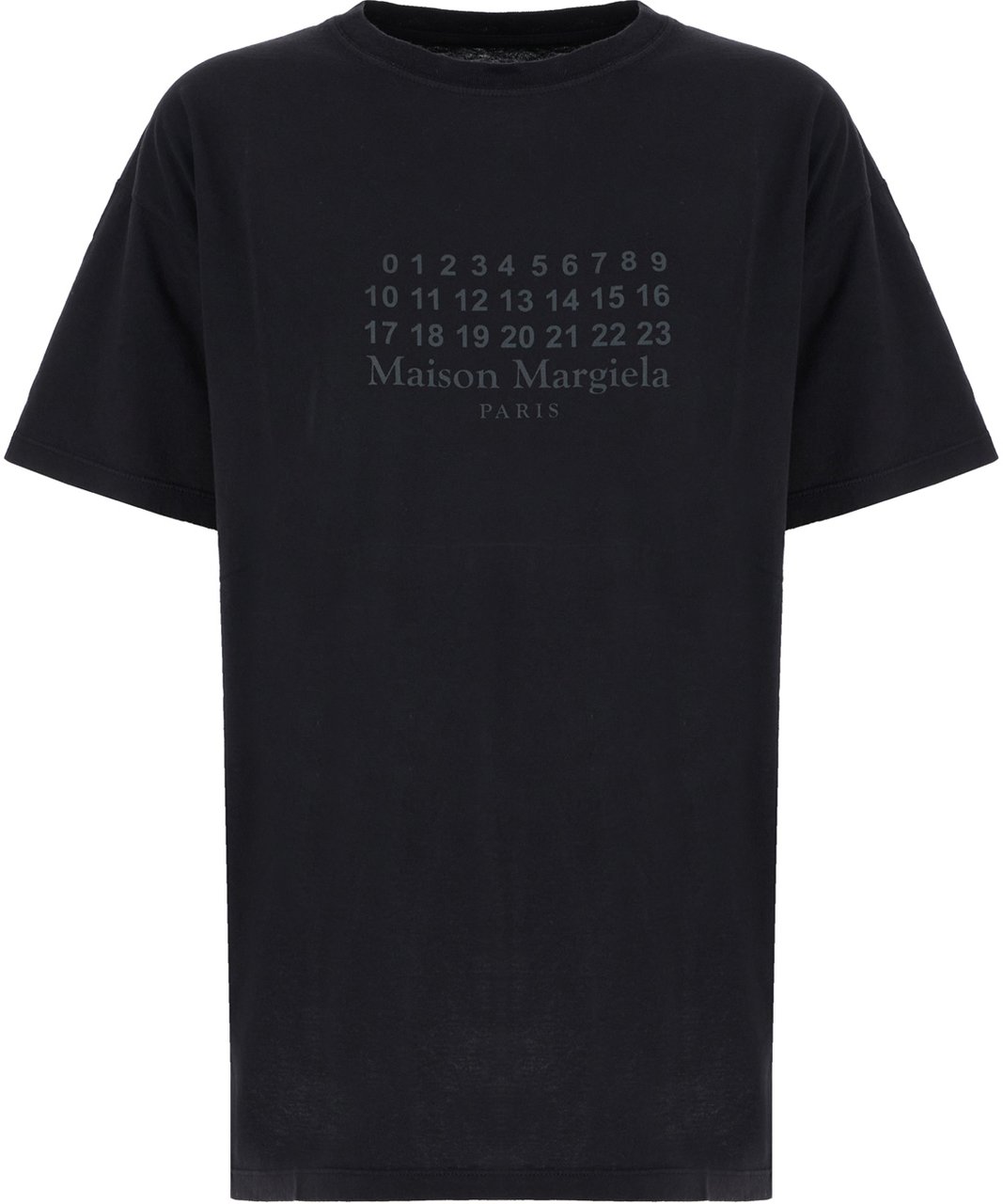 Maison Margiela Maison Margiela Black cotton t-shirt Zwart