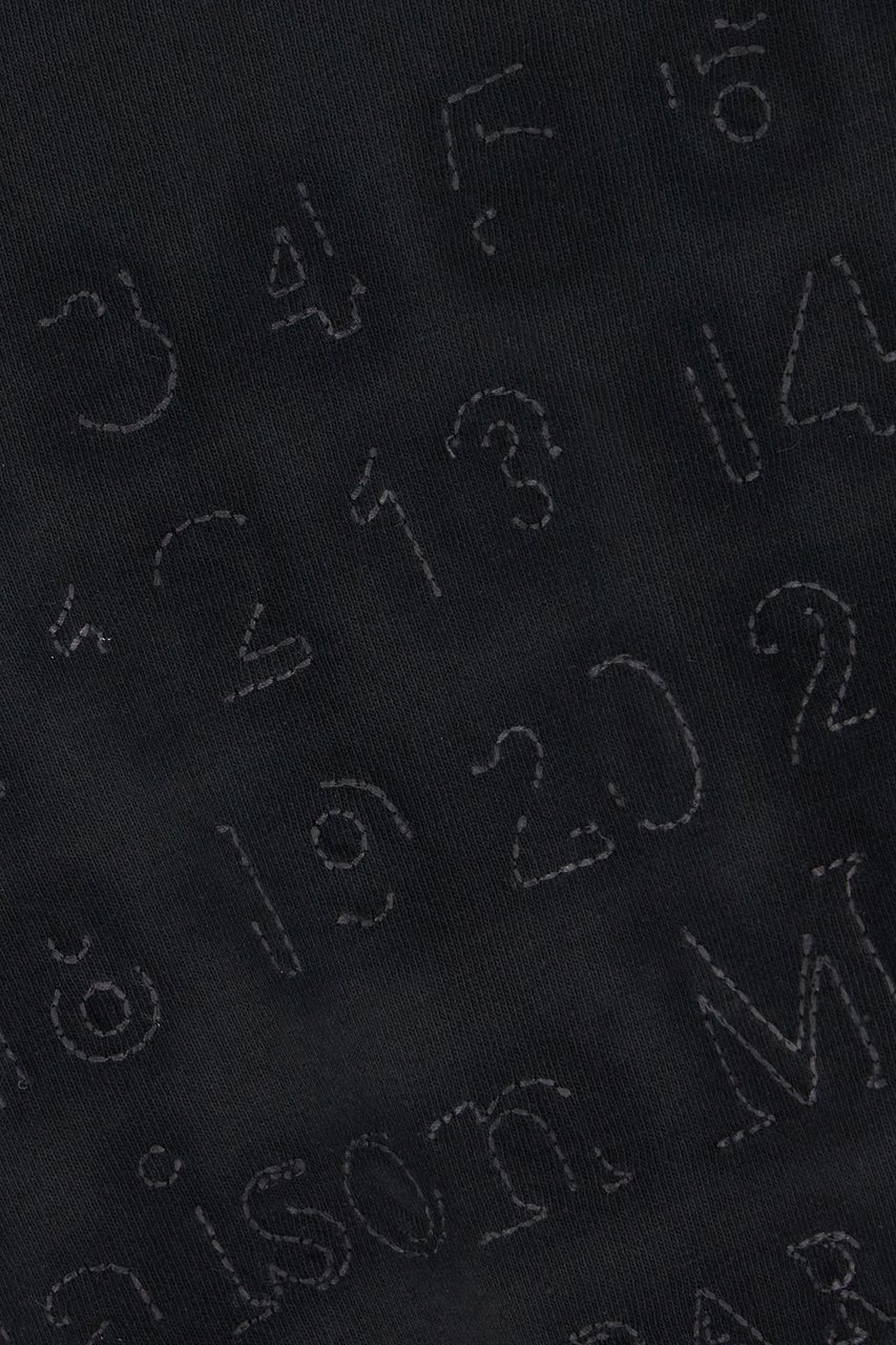 Maison Margiela Maison Margiela Charcoal cotton oversize t-shirt Zwart