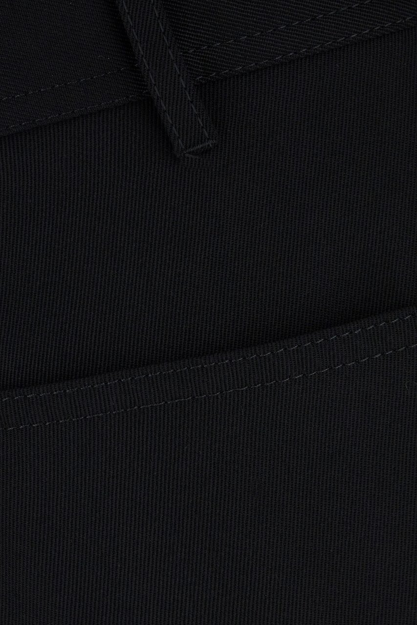 Maison Margiela Maison Margiela Black polyester blend pants Zwart