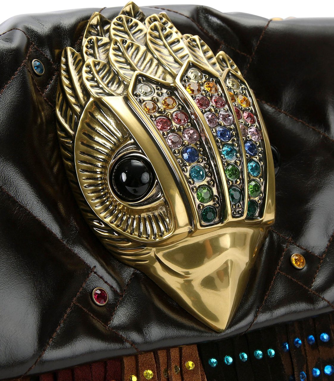 Kurt Geiger London Macro Kensington Fringe Tas Wit