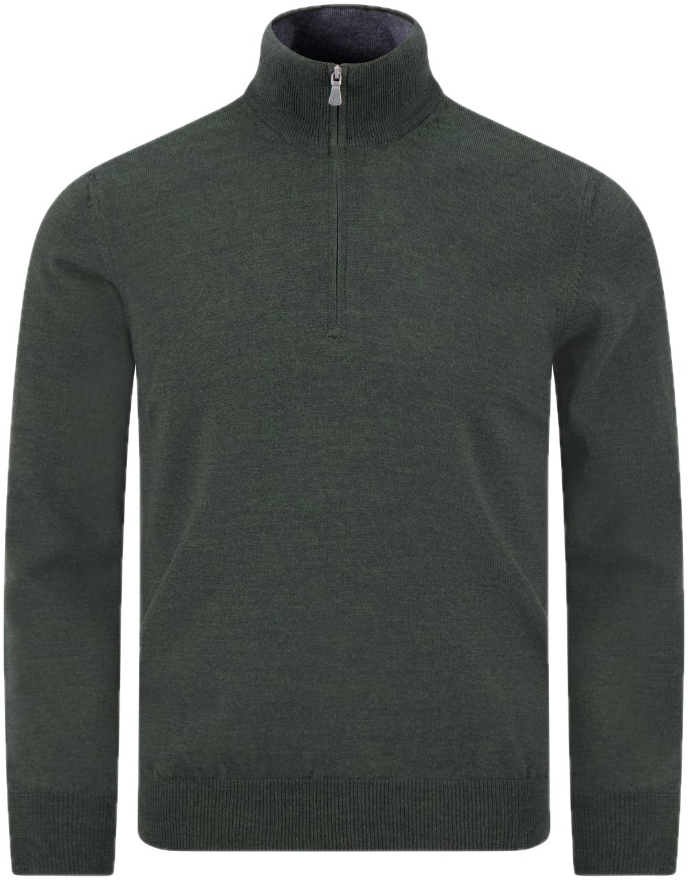 Gran Sasso Trui met rits groen Groen