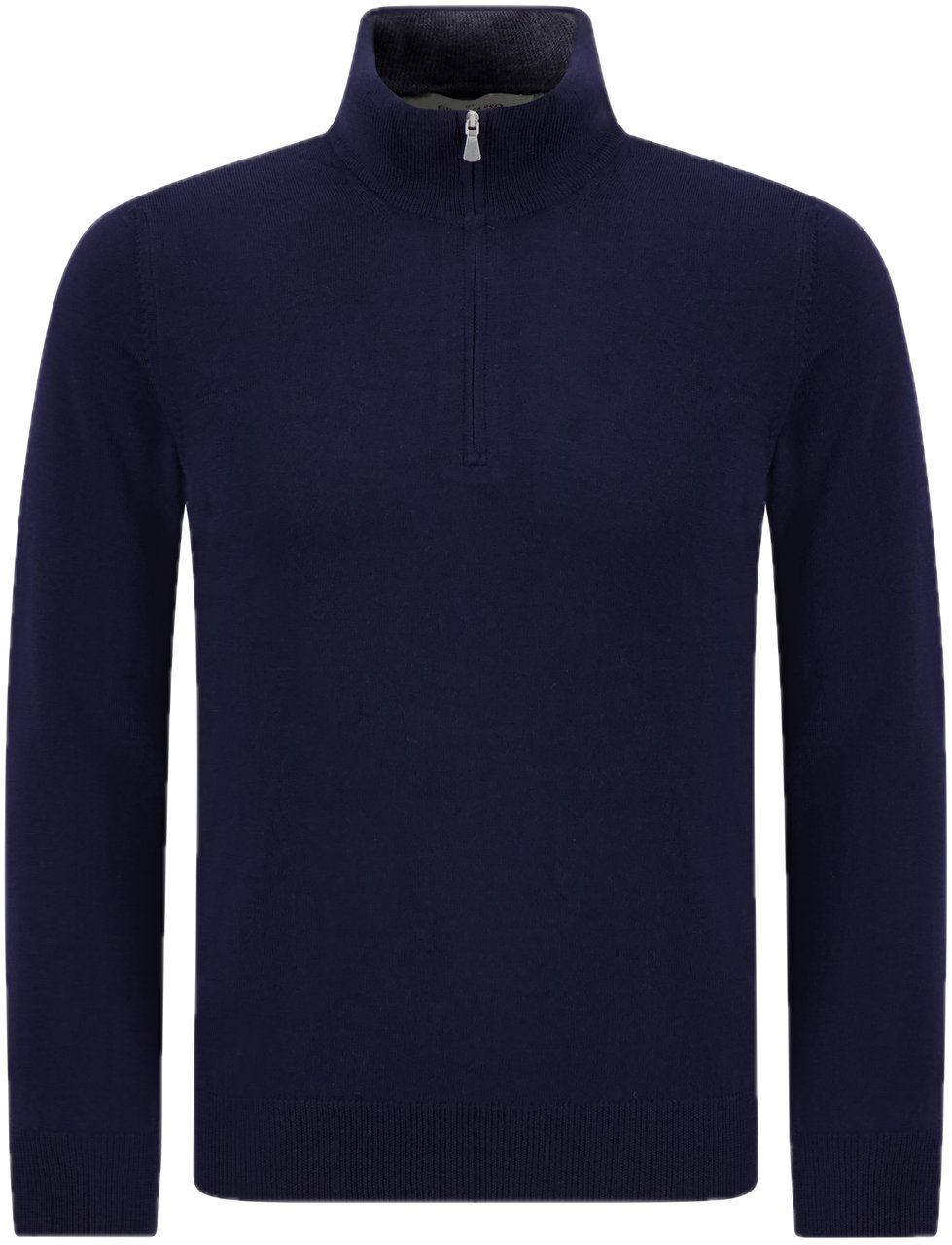 Gran Sasso Trui met rits blauw Blauw