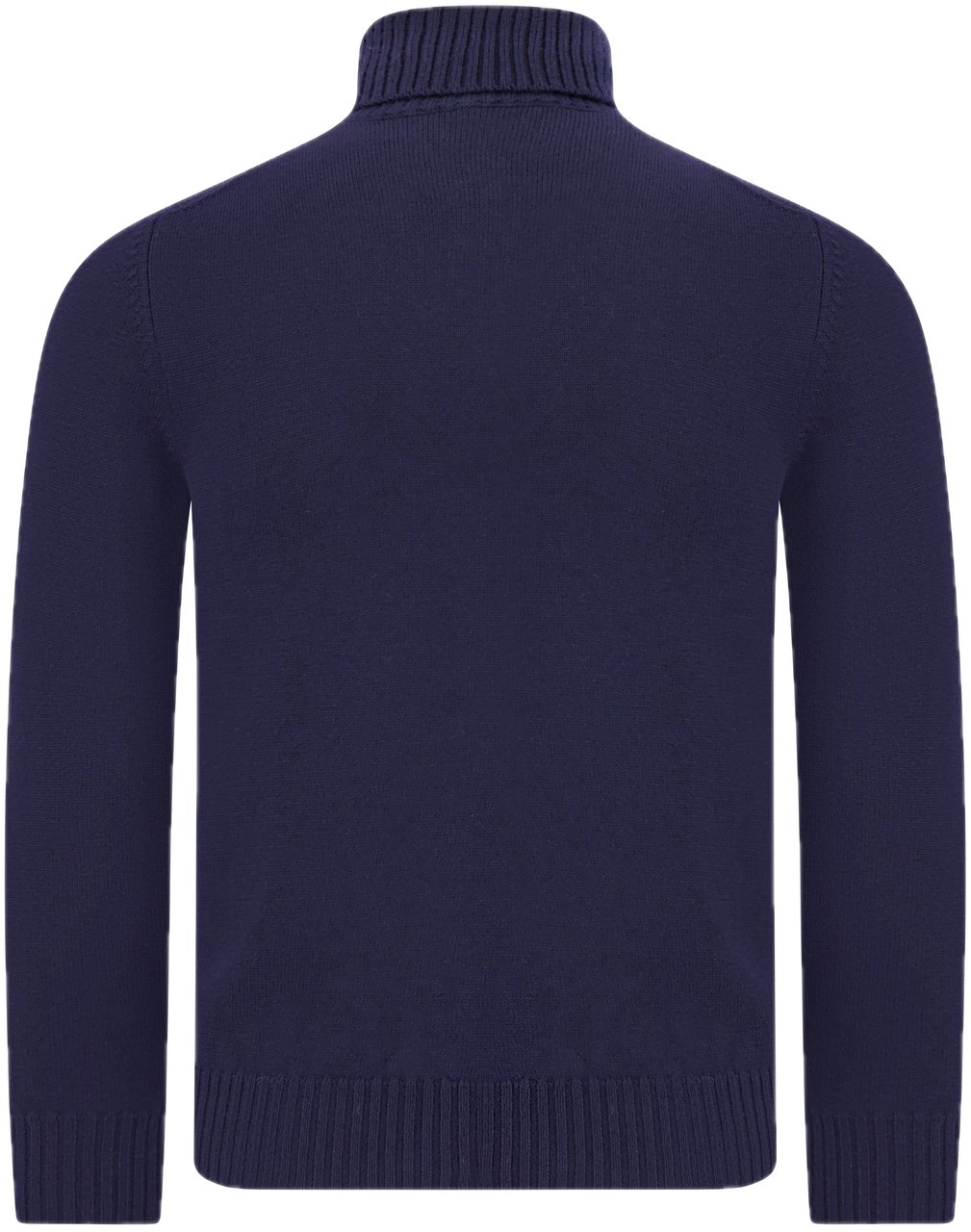 Gran Sasso Ribbed Rollneck blue Blauw
