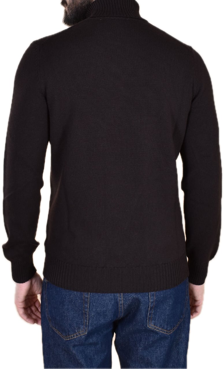 Gran Sasso Turtle sweater brown Bruin