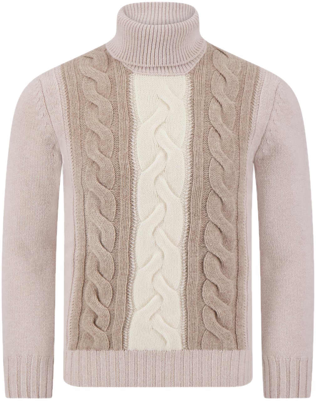 Gran Sasso Ribbed Rollneck beige Beige