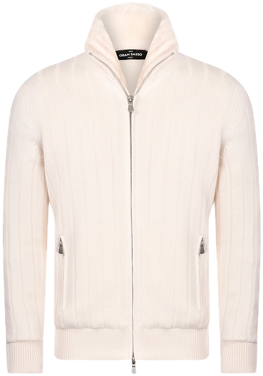 Gran Sasso Vest jas ecru Neutraal