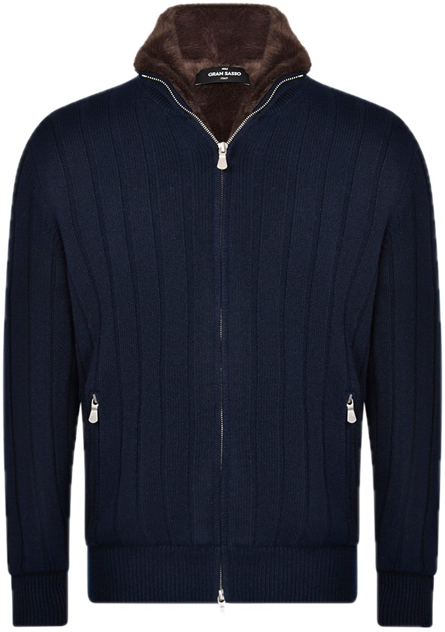 Gran Sasso Vest jas donkerblauw Blauw