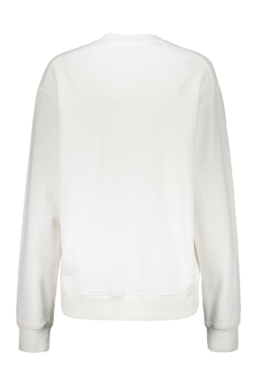 Dsquared2 Logo detail cotton sweatshirt Wit