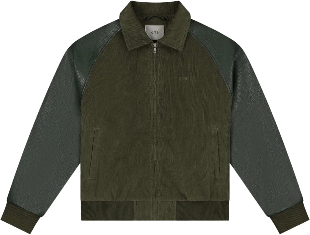 Arte Antwerp ARTE ANTWERP VARSITY JACKET GREEN Groen