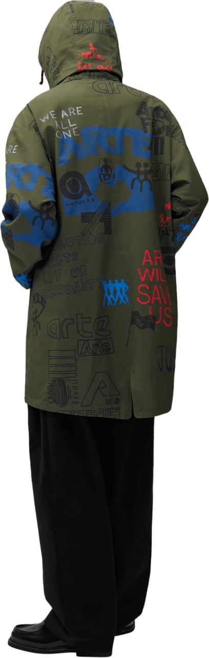 Arte Antwerp ART SAVES PARKA ARMY GREEN Groen