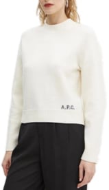 A.P.C. Esther Crew Neck Knit Beige Beige