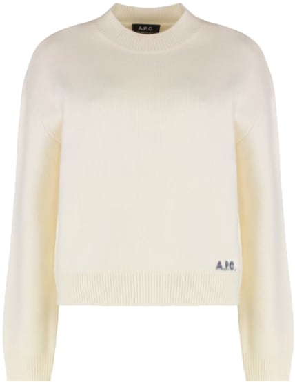A.P.C. Esther Crew Neck Knit Beige Beige