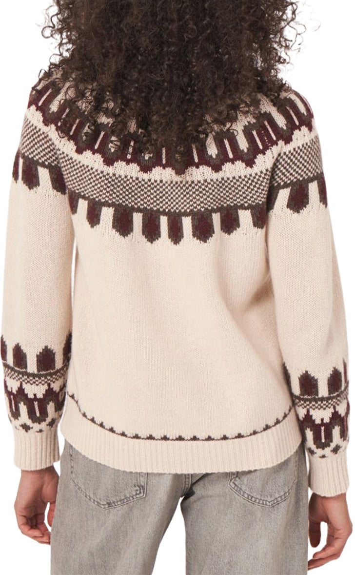 Repeat Cashmere Trui ecru bruin Bruin