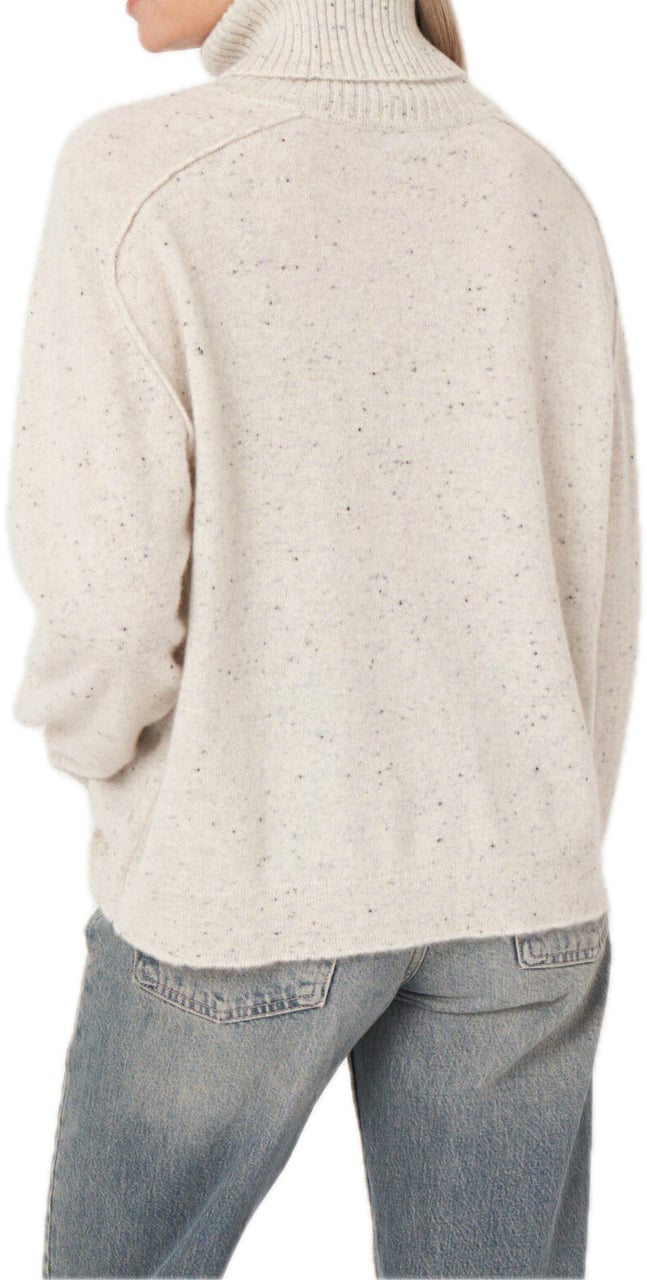 Repeat Cashmere Tweed boxy fit sweater Grijs