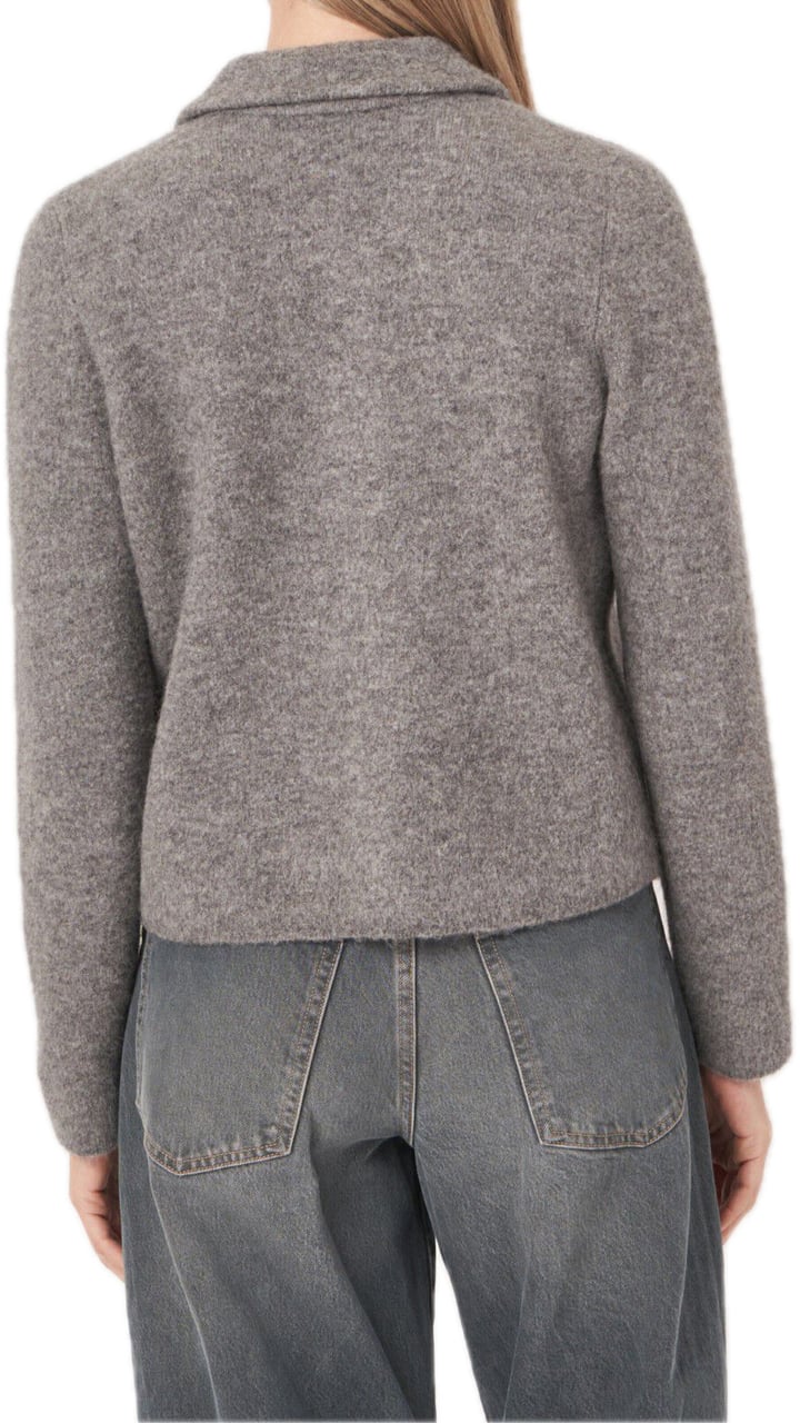 Repeat Cashmere Bouclé knit cardigan Grijs