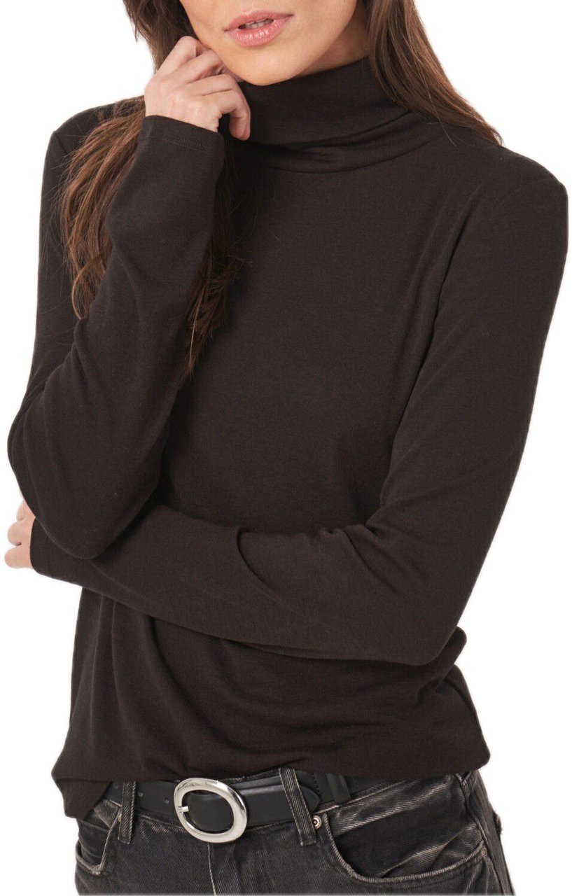 Repeat Cashmere Turtleneck top brown Bruin