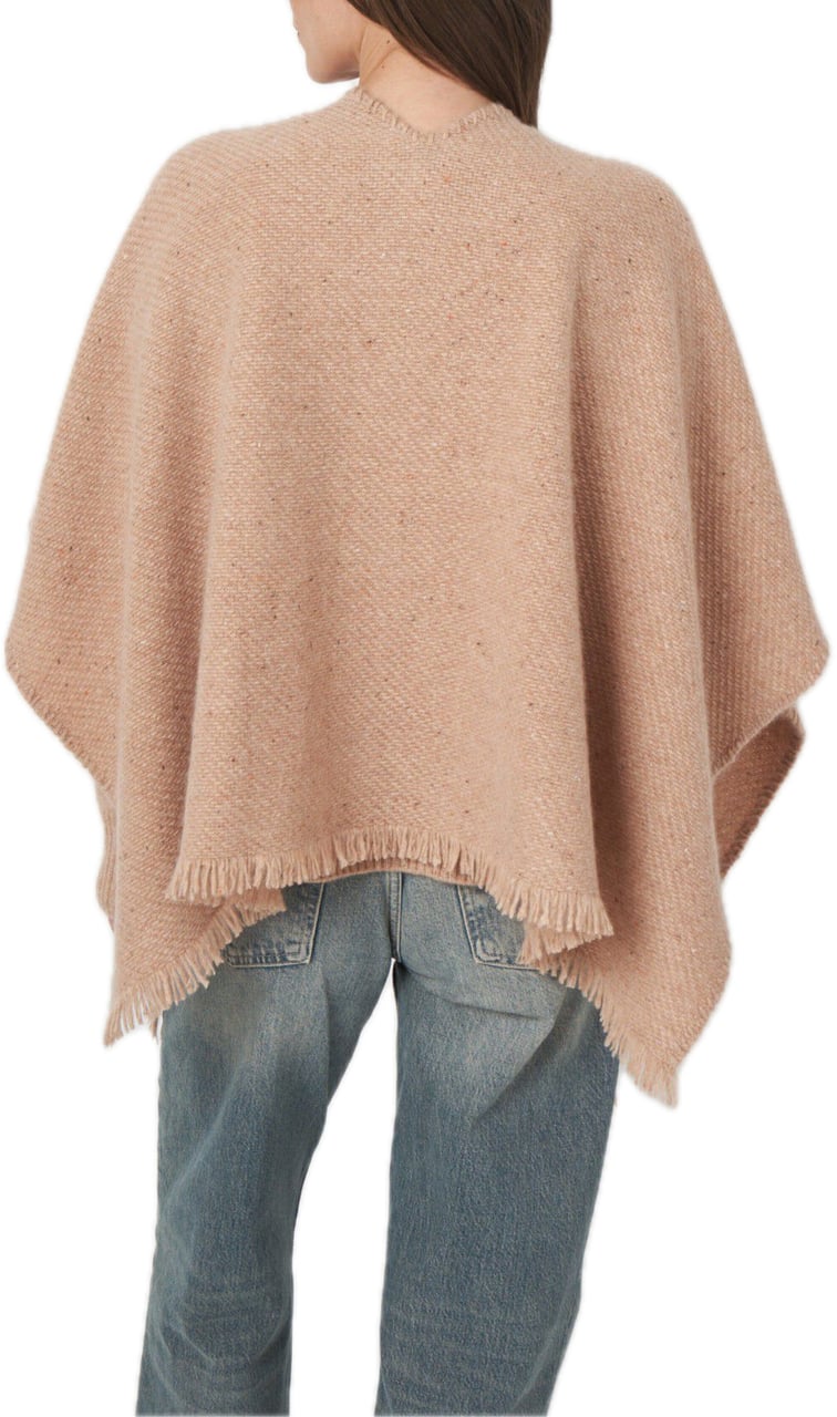Repeat Cashmere Cashmere poncho camel Beige